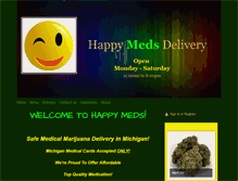 Tablet Screenshot of happymedsdelivery.com